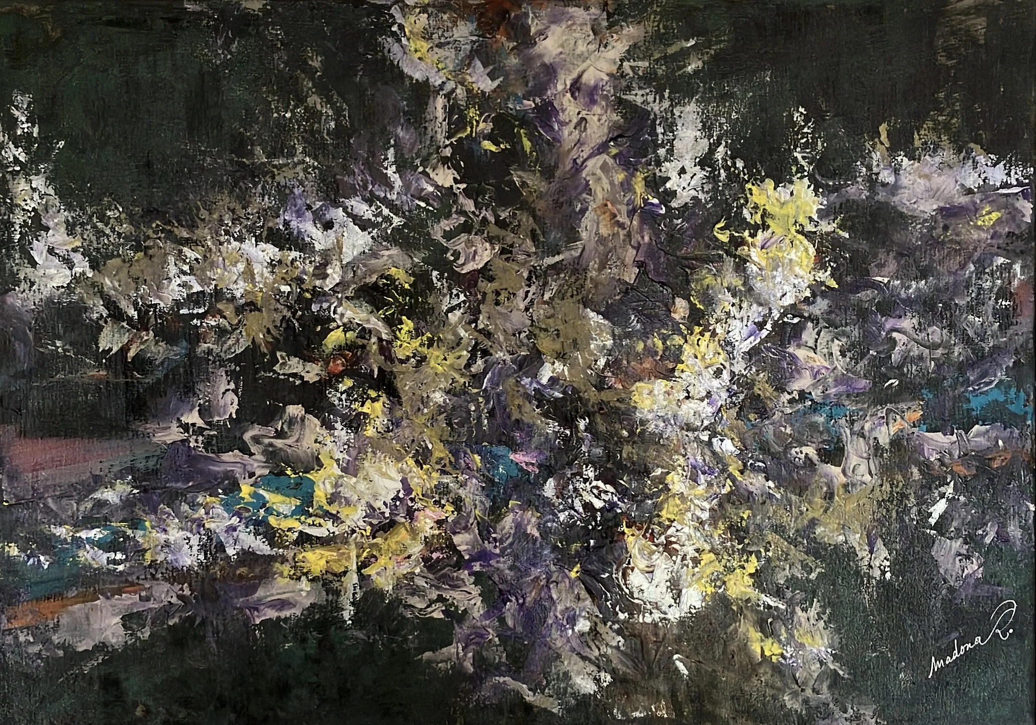 Folie douce / Acrylique sur toile en coton - 50 x 70 cm - 2025 / 600€